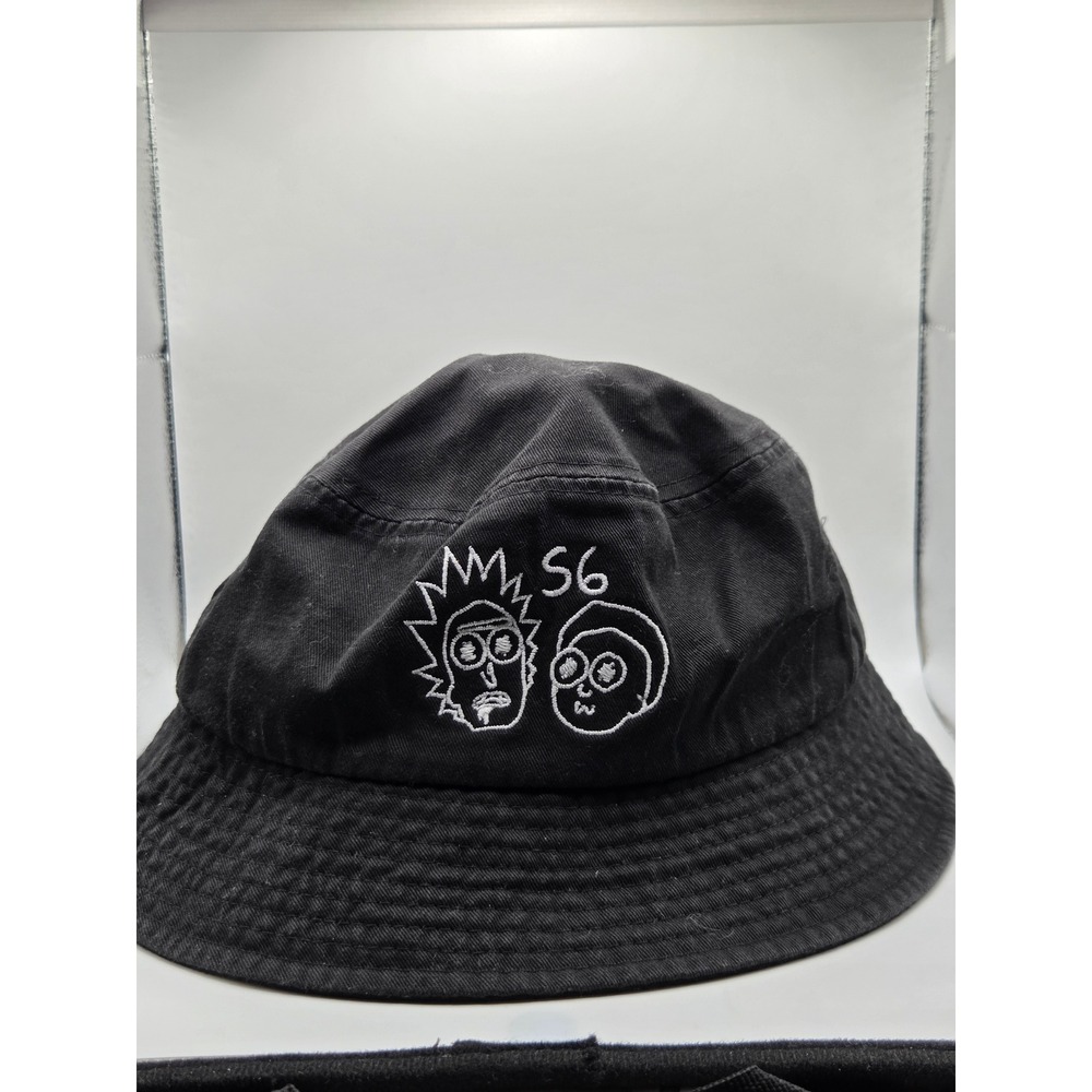 Daylight Curfew Rick and Morty Bucket Hat Unisex OS Black Excellent Embroidered